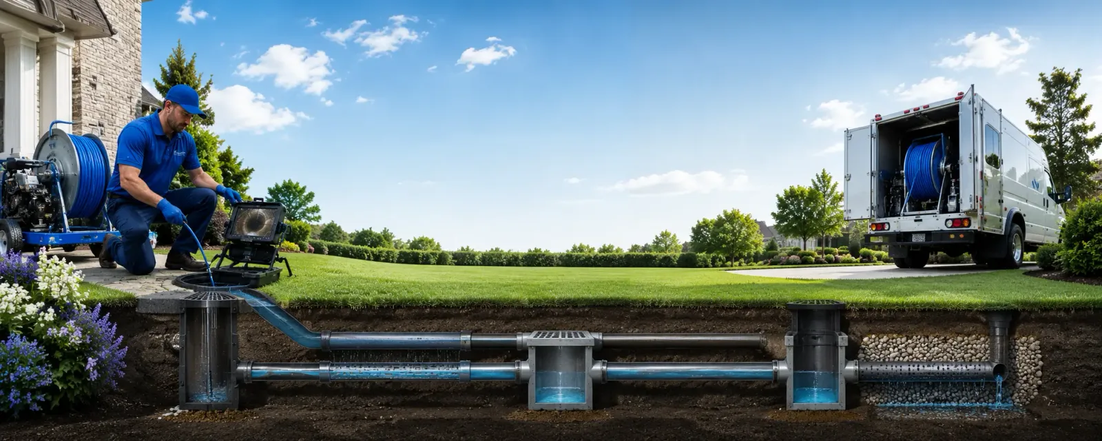 Outdoor drain cleaning information for Boothbay, ME
